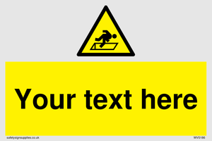 Custom Warning Hatch Sign