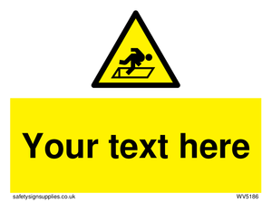 Custom Warning Hatch Sign