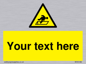 Custom Warning Hatch Sign