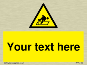 Custom Warning Hatch Sign