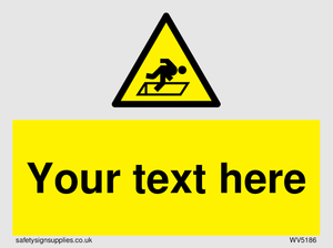 Custom Warning Hatch Sign