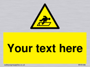 Custom Warning Hatch Sign