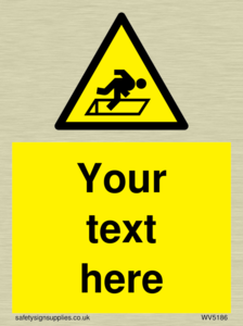 Custom Warning Hatch Sign