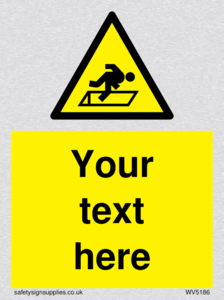 Custom Warning Hatch Sign