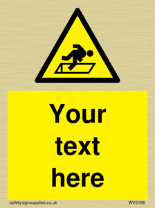 Custom Warning Hatch Sign