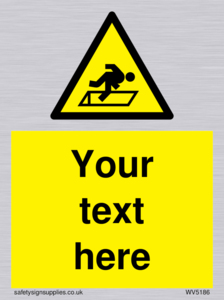 Custom Warning Hatch Sign