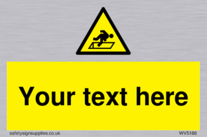 Custom Warning Hatch Sign