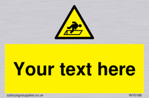 Custom Warning Hatch Sign