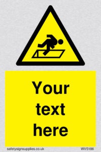 Custom Warning Hatch Sign