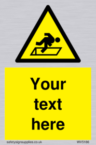 Custom Warning Hatch Sign