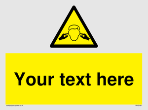 Custom Noise Hazard Sign