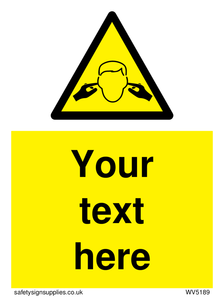 Custom Noise Hazard Sign