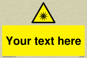 Custom Optical Radiation Sign