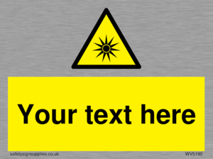 Custom Optical Radiation Sign