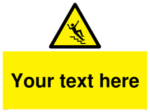 Custom Slippery Stairs Sign