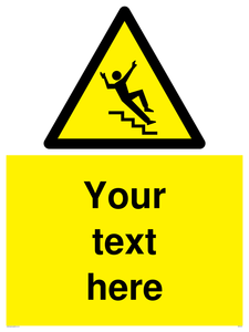 Custom Slippery Stairs Sign 