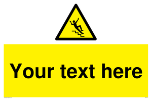 Custom Slippery Stairs Sign 