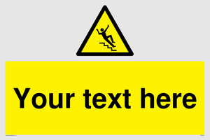 Custom Slippery Stairs Sign