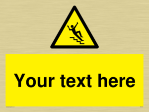 Custom Slippery Stairs Sign