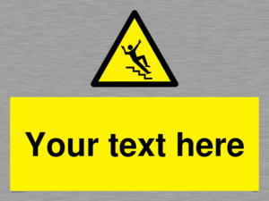 Custom Slippery Stairs Sign