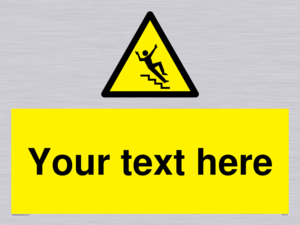 Custom Slippery Stairs Sign