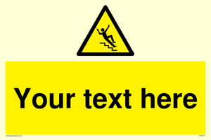 Custom Slippery Stairs Sign