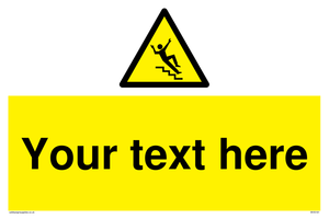 Custom Slippery Stairs Sign
