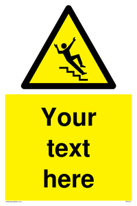 Custom Slippery Stairs Sign 