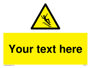 Custom Slippery Stairs Sign