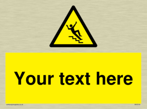 Custom Slippery Stairs Sign