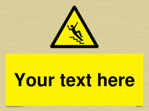 Custom Slippery Stairs Sign