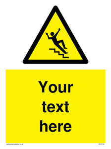 Custom Slippery Stairs Sign