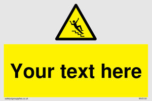 Custom Slippery Stairs Sign