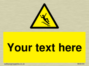 Custom Slippery Stairs Sign