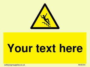 Custom Slippery Stairs Sign