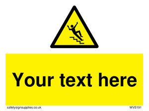 Custom Slippery Stairs Sign