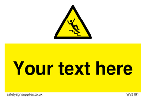 Custom Slippery Stairs Sign