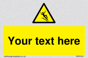Custom Slippery Stairs Sign