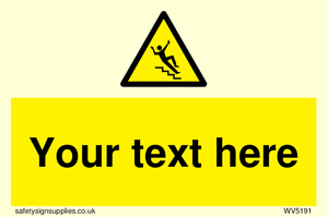 Custom Slippery Stairs Sign