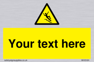 Custom Slippery Stairs Sign