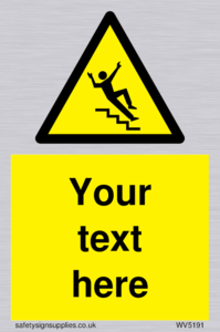 Custom Slippery Stairs Sign