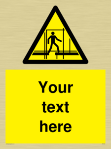 Custom Scaffold Incomplete Sign