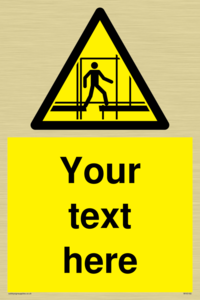 Custom Scaffold Incomplete Sign