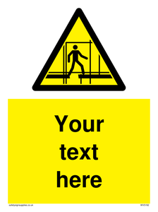 Custom Scaffold Incomplete Sign