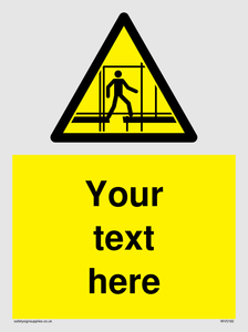 Custom Scaffold Incomplete Sign