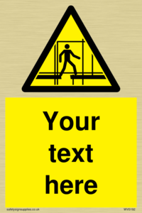 Custom Scaffold Incomplete Sign