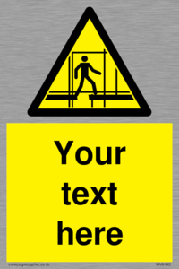 Custom Scaffold Incomplete Sign