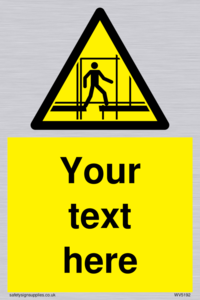 Custom Scaffold Incomplete Sign