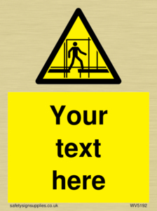 Custom Scaffold Incomplete Sign