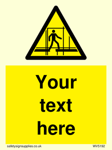 Custom Scaffold Incomplete Sign